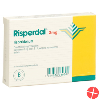 Risperdal Filmtabletten 2mg 20 Stück