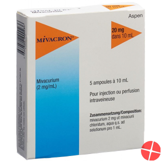 Mivacron Injektionslösung 20mg/10ml 5 Ampullen 10ml