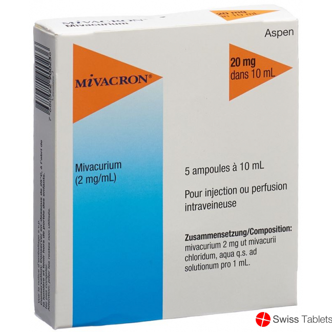Mivacron Injektionslösung 20mg/10ml 5 Ampullen 10ml buy online
