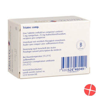 Triatec Comp Tabletten 5mg 5/25 100 Stück