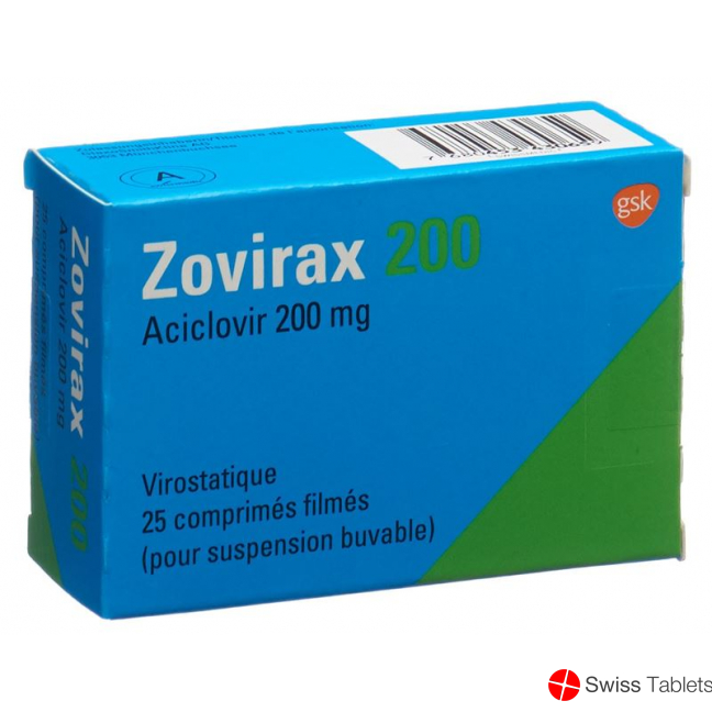 Zovirax Filmtabletten 200mg 25 Stück buy online