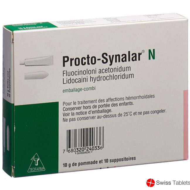 Procto Synalar N Kombipack Salbe 10g+supp 10 buy online Procto Synalar N Kombipack Salbe 10g+supp 10 buy online