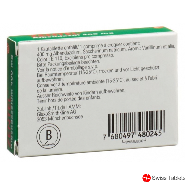 Zentel Kautabletten 400mg buy online