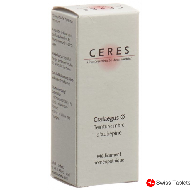 Ceres Crataegus Urtinktur 20ml buy online