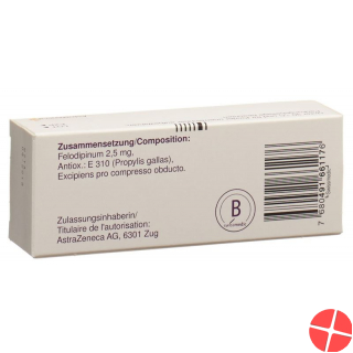 Plendil Senior Retard Tabletten 2.5mg 30 Stück