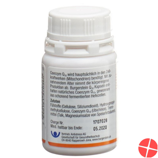 Burgerstein Coenzym Q10 capsules 30 mg 60 pieces