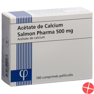 Calcium Acetat Salmon Pharma 500mg 100 Stück