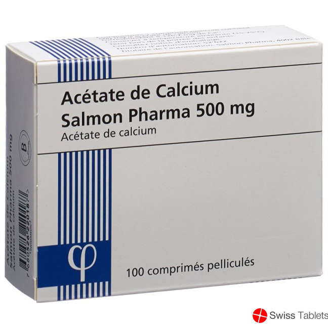 Calcium Acetat Salmon Pharma 500mg 100 Stück buy online