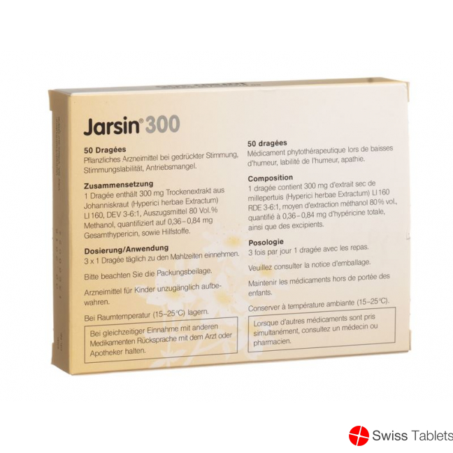 Jarsin 300mg 50 Tabletten buy online