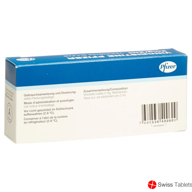 Vincristine Pfizer 2mg/2ml 5 Durchstechflaschen 2ml buy online