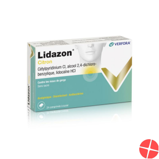 Lidazon Zitrone 24 Lutschtabletten