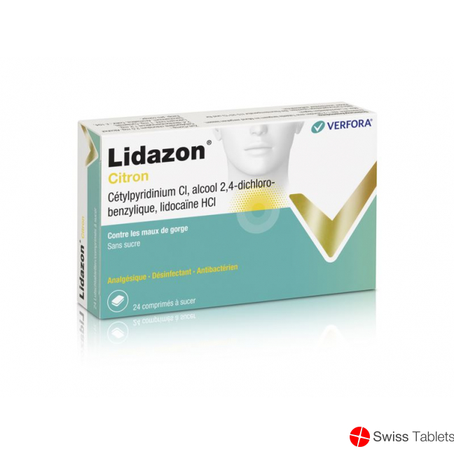Lidazon Zitrone 24 Lutschtabletten buy online