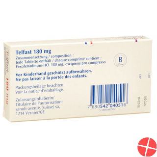 Telfast Tabletten 180mg 10 Stück