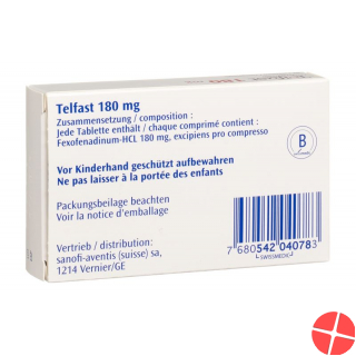 Telfast Tabletten 180mg 30 Stück