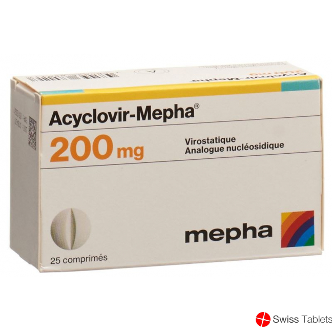 Acyclovir 200mg 25 Tabletten buy online