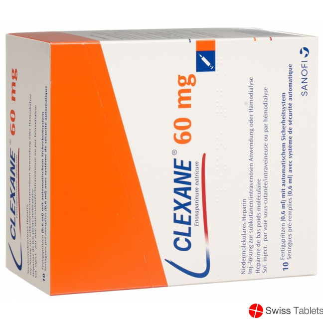 Clexane 60mg/0.6ml 10 Fertigspritzen 0.6ml buy online