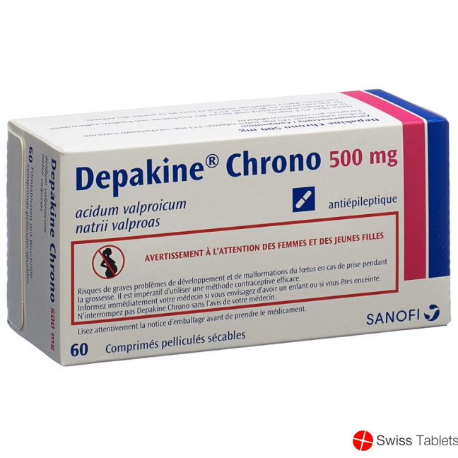 Depakine Chrono Filmtabletten 500mg Teilb 60 Stück buy online Depakine Chrono Filmtabletten 500mg Teilb 60 Stück buy online