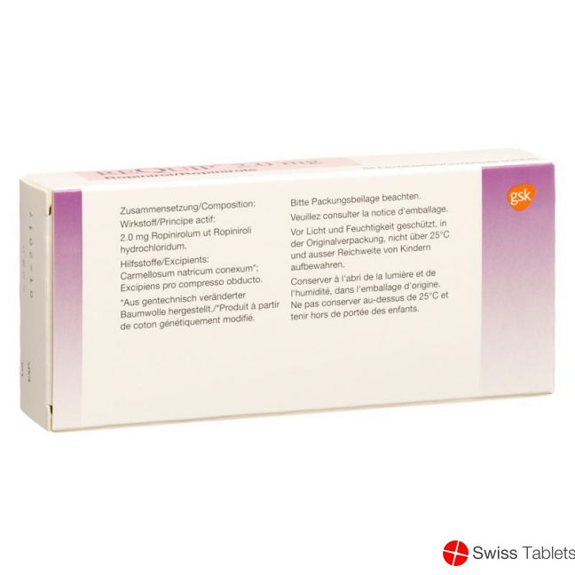 Requip Filmtabletten 2mg 84 Stück buy online