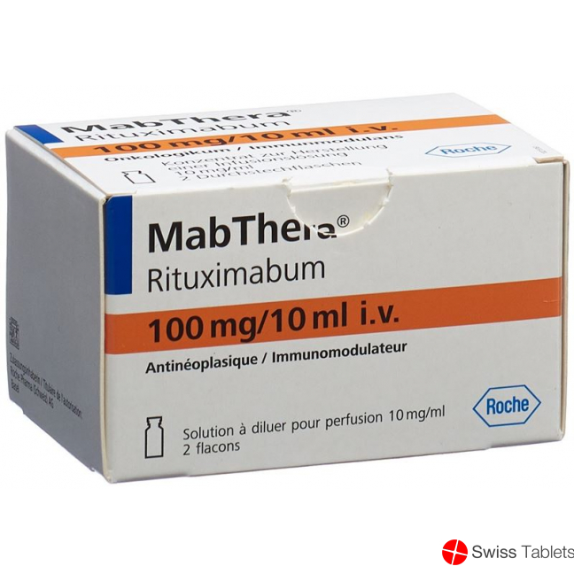 Mabthera Infusionskonzentrat 100mg/10ml 2 Ampullen 10ml buy online