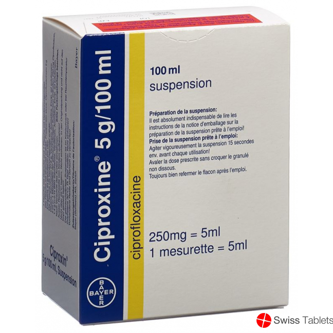 Ciproxin Suspension 5g/100ml 100ml buy online