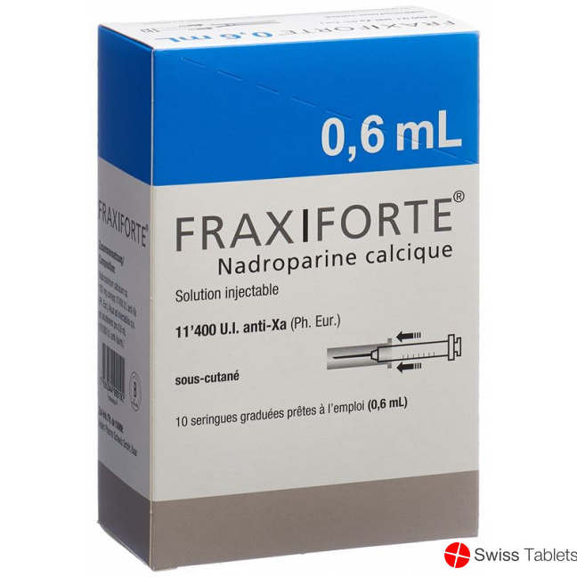 Fraxiforte 0.6ml Injektionslösung 10 Fertigspritzen 0.6ml buy online