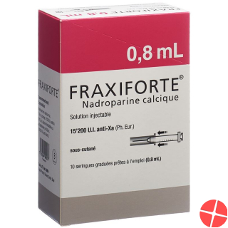 Fraxiforte 0.8ml Injektionslösung 10 Fertigspritzen 0.8ml