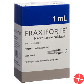 Fraxiforte 1ml Injektionslösung 10 Fertigspritzen 1ml