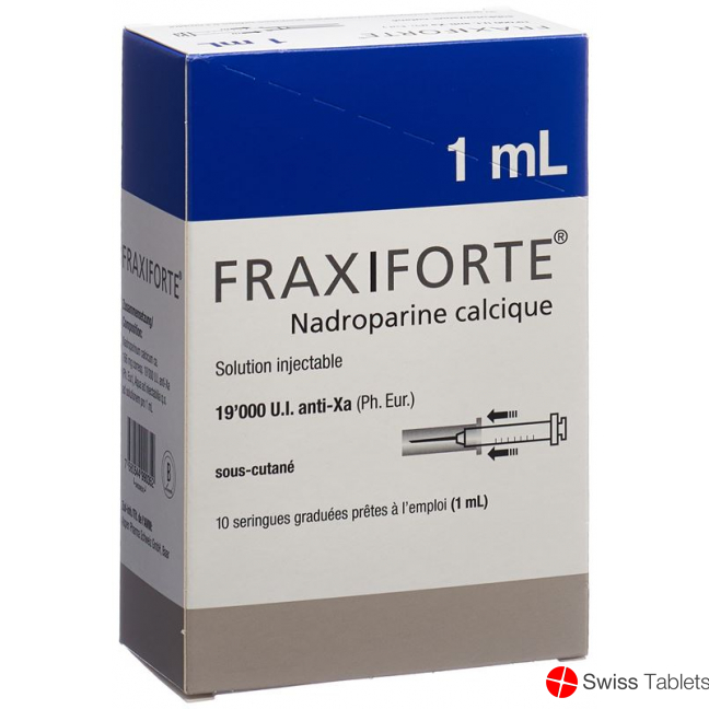 Fraxiforte 1ml Injektionslösung 10 Fertigspritzen 1ml buy online