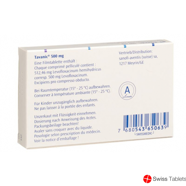 Tavanic Tabletten 500mg 10 Stück buy online