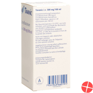 Tavanic i.v. Infusionslösung 500mg/100ml Durchstechflasche 100ml