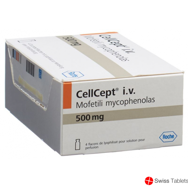 Cellcept i.v. Trockensubstanz 500mg Durchstechflasche 4 Stück buy online