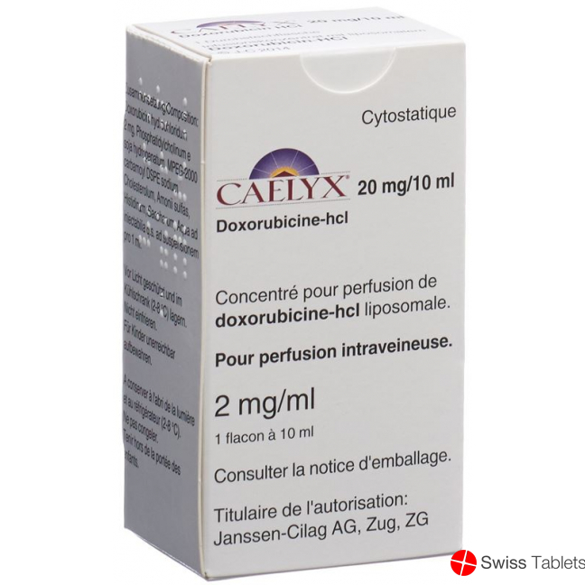 Caelyx Infusionskonzentrat 20mg/10ml Ampullen 10ml buy online