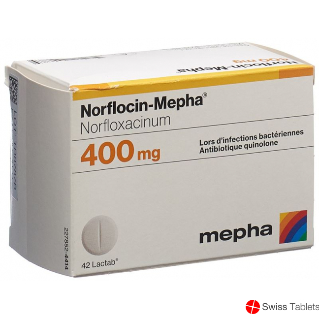 Norflocin Mepha Lactabs 400mg 42 Stück buy online