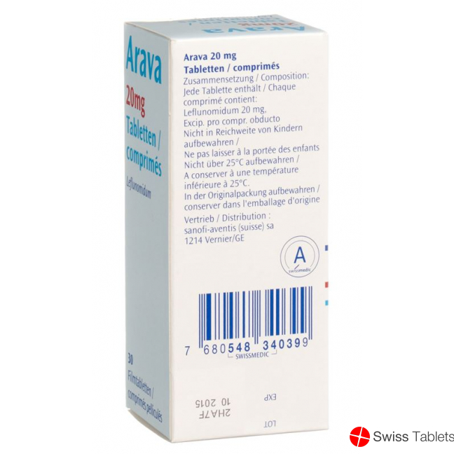 Arava Filmtabletten 20mg 30 Stück buy online