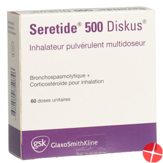 Seretide 500 Diskus Inh Pulver 60 Dos