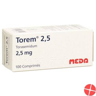 Torem 2.5 Tabletten 2.5mg 100 Stück