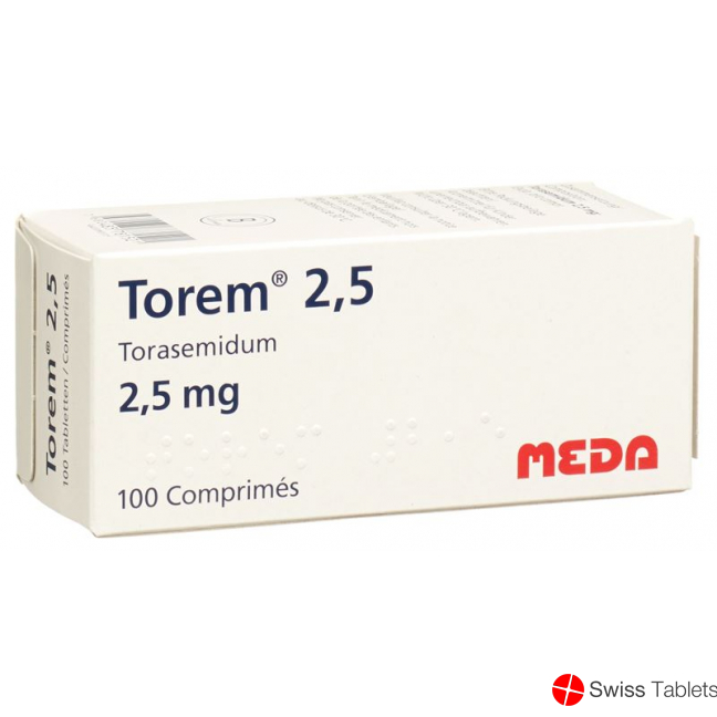 Torem 2.5 Tabletten 2.5mg 100 Stück buy online