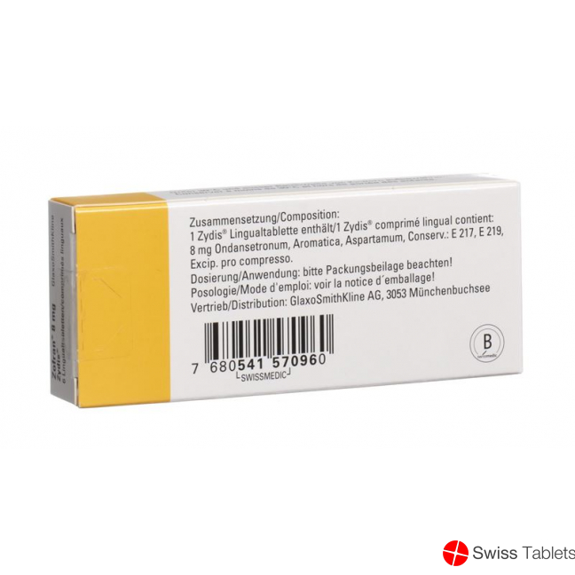 Zofran Zydis Lingual Tabletten 8mg 6 Stück buy online