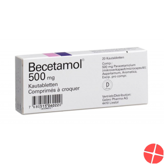 Becetamol Kautabletten 500mg 20 Stück