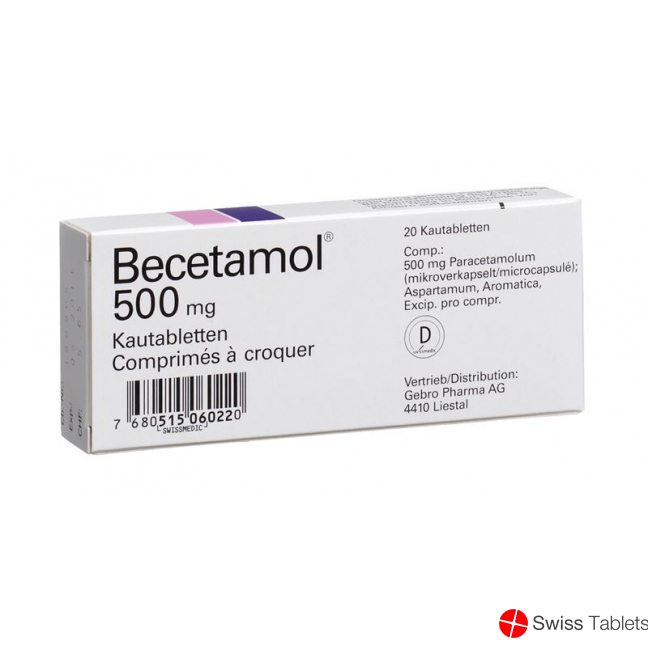 Becetamol Kautabletten 500mg 20 Stück buy online