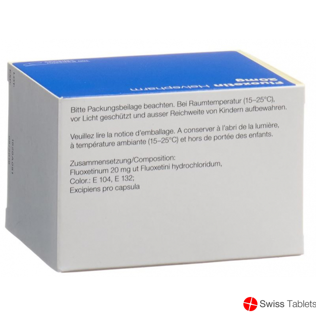 Fluoxetin Helvepharm Kapseln 20mg 100 Stück buy online