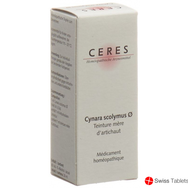Ceres Cynara Scolymus Urtinkt 20ml buy online