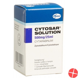 Cytosar Solution Injektionslösung 0.5g/25ml Cytosafe 25ml