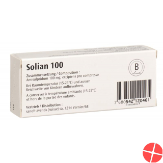 Solian 100 Tabletten 100mg Teilbar 30 Stück