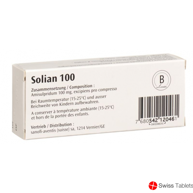 Solian 100 Tabletten 100mg Teilbar 30 Stück buy online