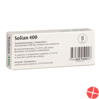 Solian Filmtabletten 400mg Teilbar 30 Stück