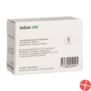 Solian Filmtabletten 400mg Teilbar 90 Stück
