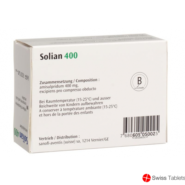 Solian Filmtabletten 400mg Teilbar 90 Stück buy online