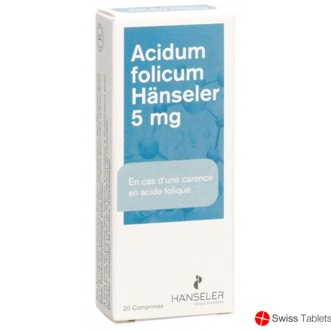 Acidum Folicum Haenseler Tabletten 5mg 20 Stück buy online