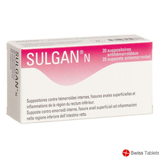 Sulgan N 20 Zäpfchen buy online